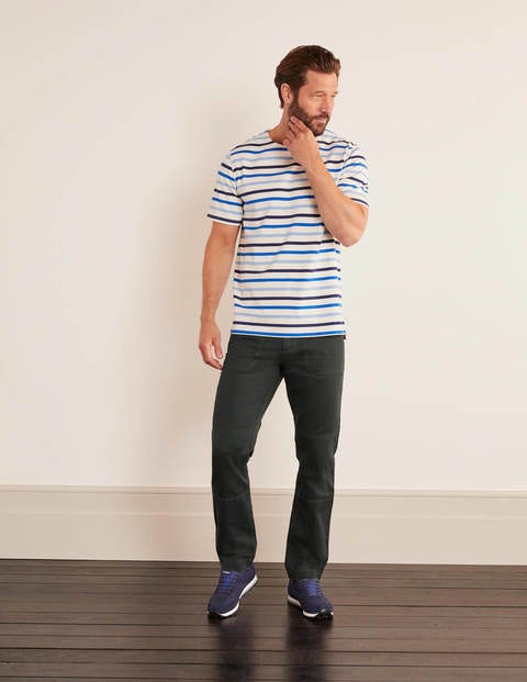 Short Sleeve Chichester - Navy/Frosted Blue Stripe Short Sleeve Chichester - Navy/Frosted Blue Stripe