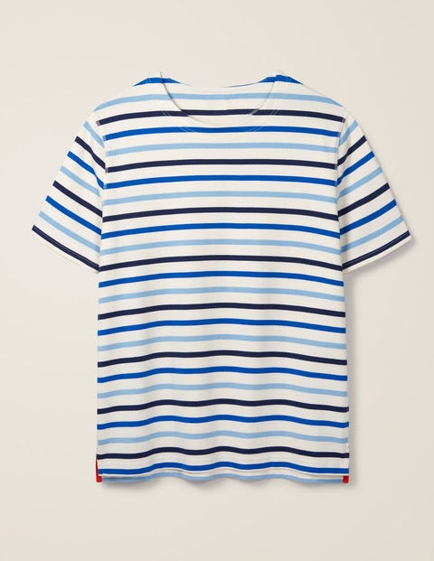 Short Sleeve Chichester - Navy/Frosted Blue Stripe Short Sleeve Chichester - Navy/Frosted Blue Stripe