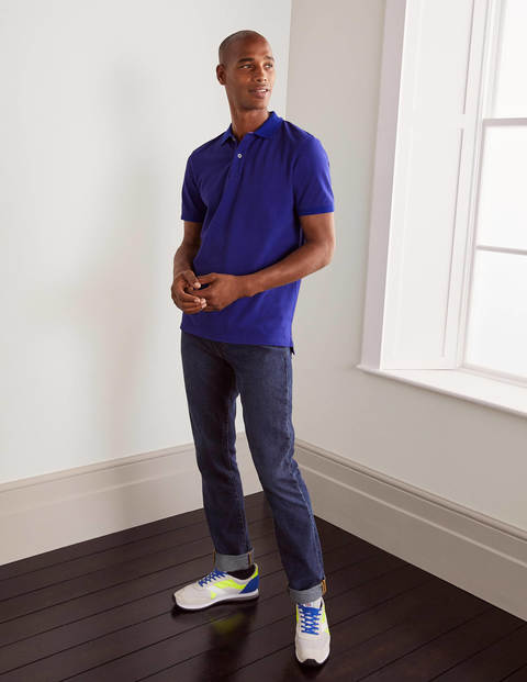 Piqué Polo - Greek Blue Piqué Polo - Greek Blue