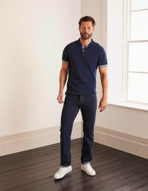 Piqué Polo - Navy Multi Piqué Polo - Navy Multi