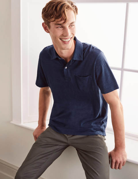 Slub Polo - College Navy Slub Polo - College Navy