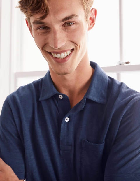 Slub Polo - College Navy Slub Polo - College Navy