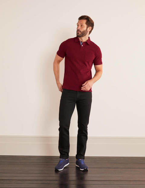 Slub Polo - Merlot Red Slub Polo - Merlot Red