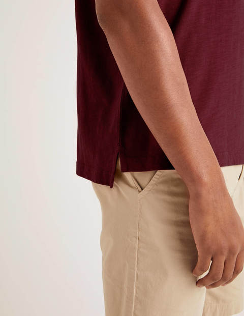 Slub Polo - Merlot Red Slub Polo - Merlot Red