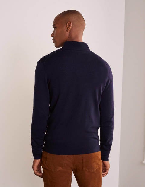 Lambswool Half-Zip - Navy Lambswool Half-Zip - Navy