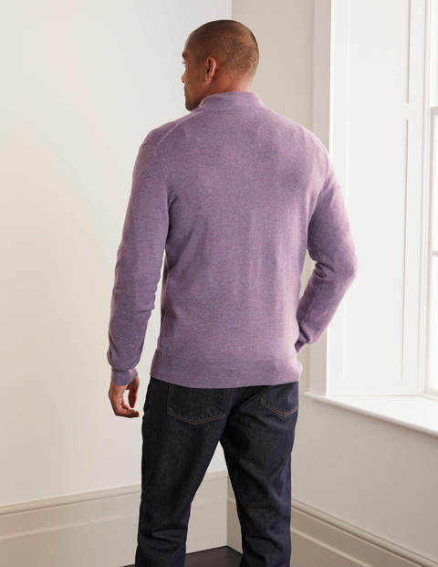 Lambswool Half-Zip - Thistle Purple Lambswool Half-Zip - Thistle Purple