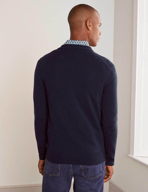 Lambswool V-neck - Navy Lambswool V-neck - Navy