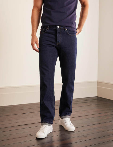 Jeans mit geradem Bein - Denim, Dunkle Waschung Jeans mit geradem Bein - Denim, Dunkle Waschung