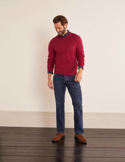 Straight Leg Jeans - Mid Wash Denim Straight Leg Jeans - Mid Wash Denim