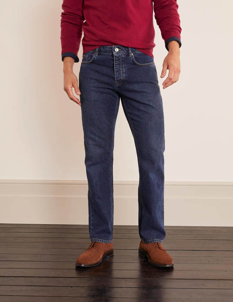 Straight Leg Jeans - Mid Wash Denim Straight Leg Jeans - Mid Wash Denim