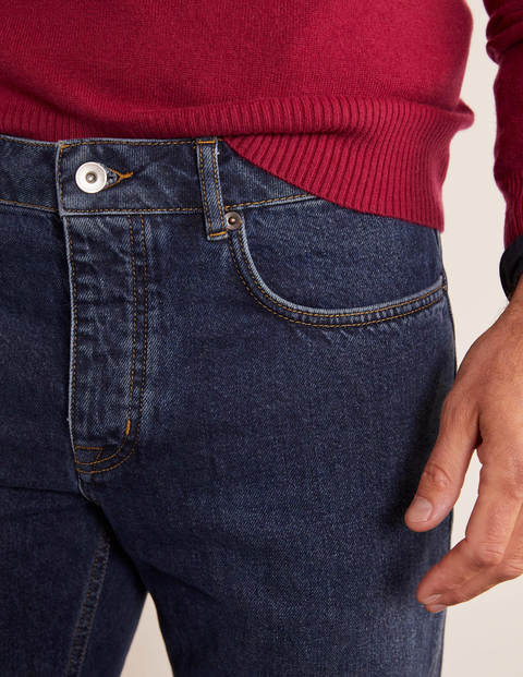 Straight Leg Jeans - Mid Wash Denim Straight Leg Jeans - Mid Wash Denim