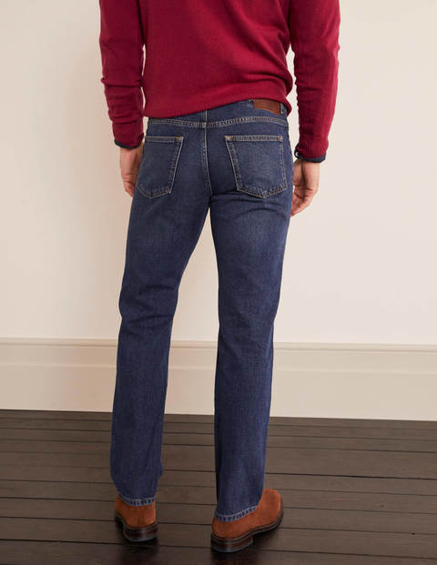 Straight Leg Jeans - Mid Wash Denim Straight Leg Jeans - Mid Wash Denim