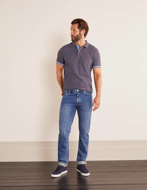 Jeans mit schmalem Bein - Denim, Blaue Waschung Jeans mit schmalem Bein - Denim, Blaue Waschung