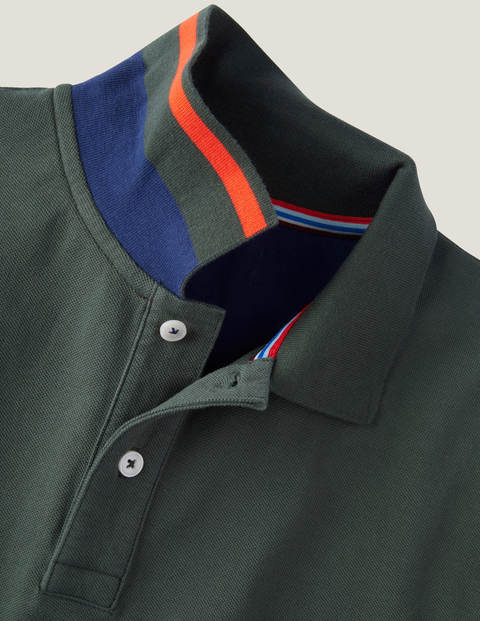 Long Sleeve Piqué Polo - Richmond Green Long Sleeve Piqué Polo - Richmond Green