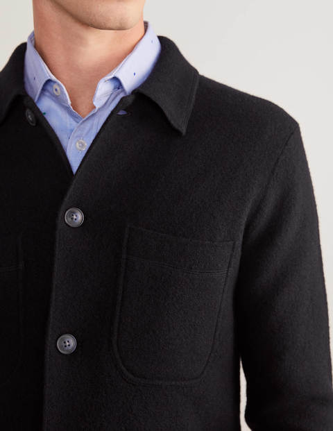 Farley Merino Knitted Jacket - Navy Farley Merino Knitted Jacket - Navy