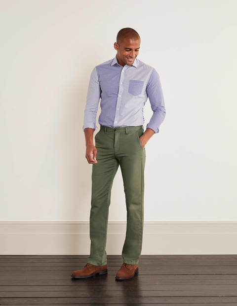 Leichte Chino-Hose - Dezentes Khaki Leichte Chino-Hose - Dezentes Khaki