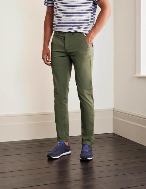 Lightweight Slim Chinos - Washed Khaki Lightweight Slim Chinos - Washed Khaki