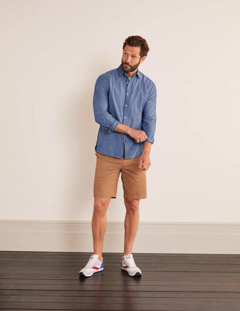 Chambray Printed Shirt - Garden Birds Chambray Printed Shirt - Garden Birds