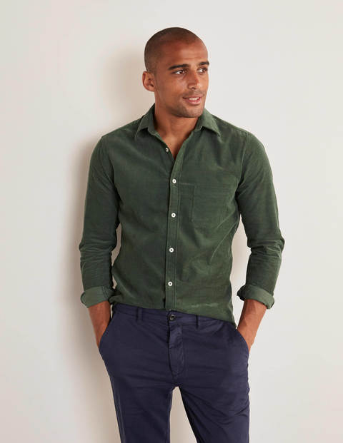 Cord Shirt - Washed Emerald Green Cord Shirt - Washed Emerald Green