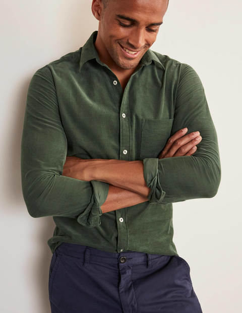 Cord Shirt - Washed Emerald Green Cord Shirt - Washed Emerald Green