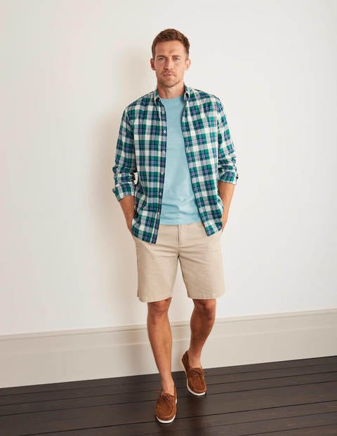 Casual Check Shirt - Forest Green Multi Check