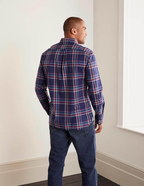Casual Check Shirt - Navy Blue Multi Check Casual Check Shirt - Navy Blue Multi Check
