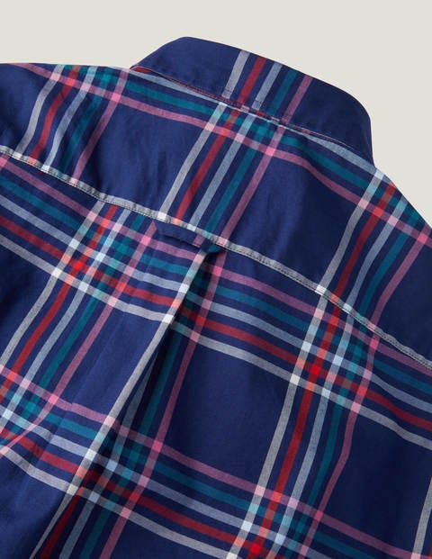 Casual Check Shirt - Navy Blue Multi Check Casual Check Shirt - Navy Blue Multi Check