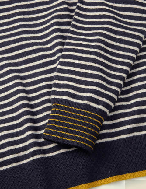Lambswool Crew Neck - Navy/Ecru Lambswool Crew Neck - Navy/Ecru