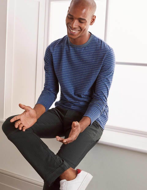 Long Sleeve Stripe T-shirt - Navy/Naval Blue Marl Long Sleeve Stripe T-shirt - Navy/Naval Blue Marl