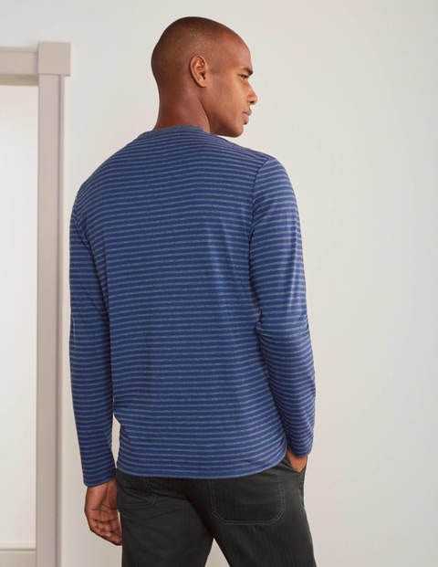 Long Sleeve Stripe T-shirt - Navy/Naval Blue Marl Long Sleeve Stripe T-shirt - Navy/Naval Blue Marl