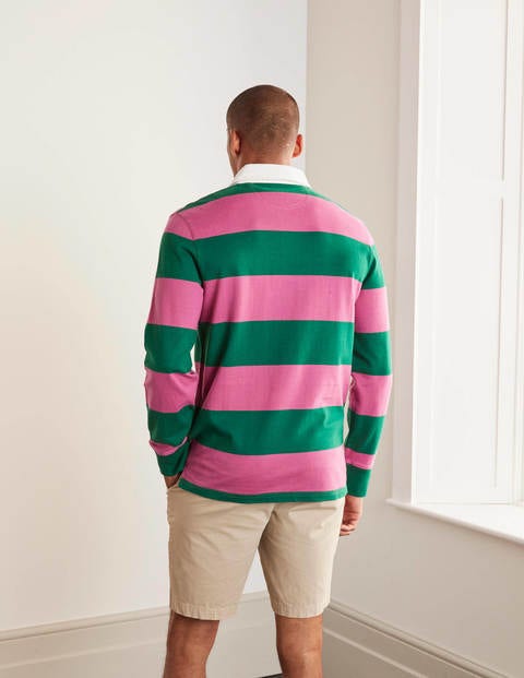 Rugby Shirt - Linden Green/Berry Sorbet Pink Rugby Shirt - Linden Green/Berry Sorbet Pink