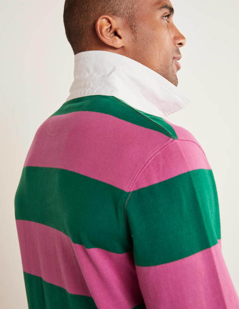 Rugby Shirt - Linden Green/Berry Sorbet Pink Rugby Shirt - Linden Green/Berry Sorbet Pink