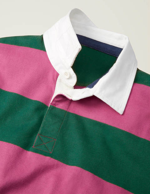 Rugby Shirt - Linden Green/Berry Sorbet Pink Rugby Shirt - Linden Green/Berry Sorbet Pink