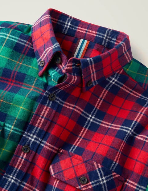 Flannel Check Shirt - Hotchpotch Check Flannel Check Shirt - Hotchpotch Check