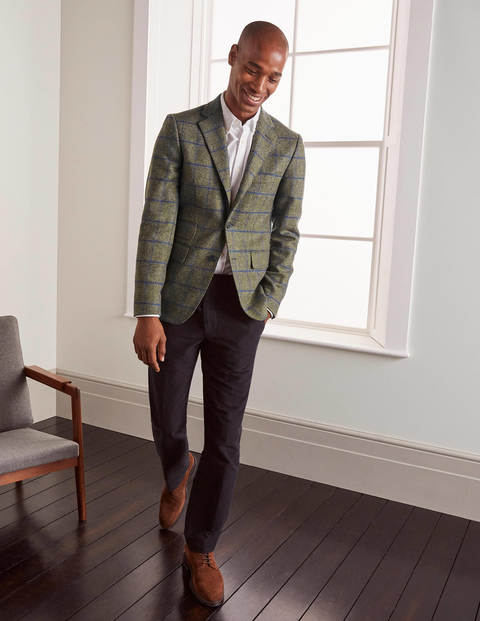 Blazer Caldey en tweed - Carreau vert tendre Blazer Caldey en tweed - Carreau vert tendre