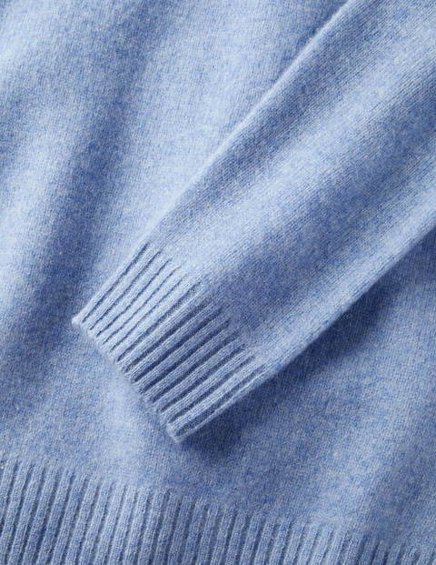 Aldgate Gebürsteter Pullover mit Rundhalsausschnitt - Mineralblau Aldgate Gebürsteter Pullover mit Rundhalsausschnitt - Mineralblau