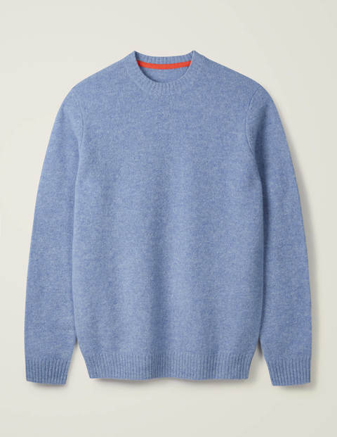 Aldgate Gebürsteter Pullover mit Rundhalsausschnitt - Mineralblau Aldgate Gebürsteter Pullover mit Rundhalsausschnitt - Mineralblau