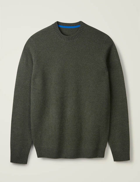 Aldgate Brushed Crew Neck - Grassland Green Aldgate Brushed Crew Neck - Grassland Green