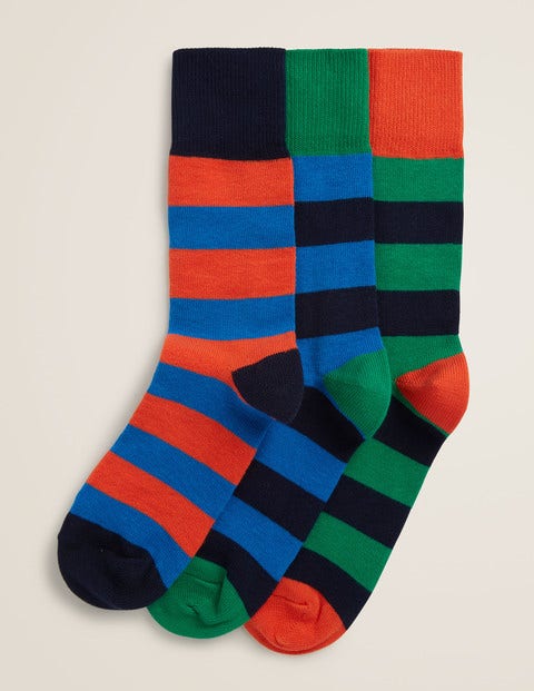 Chunky Weekend Socks - Multi Block Stripe Pack Chunky Weekend Socks - Multi Block Stripe Pack