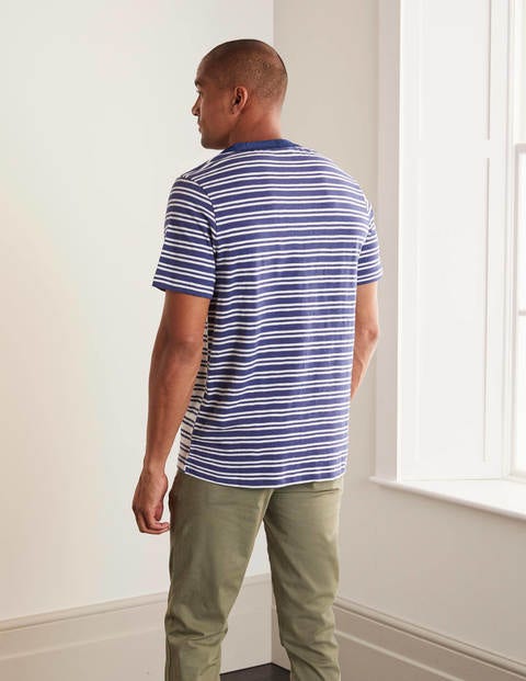 Hotchpotch Stripe Tee - Navy Blue/Ecru Stripe Hotchpotch Stripe Tee - Navy Blue/Ecru Stripe