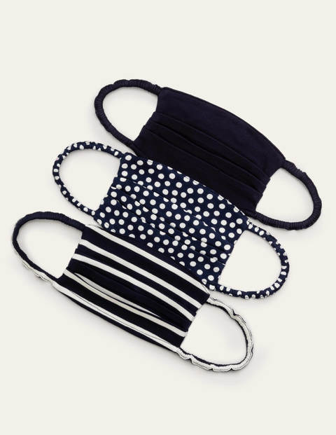Non-Medical Face Covering 3pk - Navy Multi Non-Medical Face Covering 3pk - Navy Multi