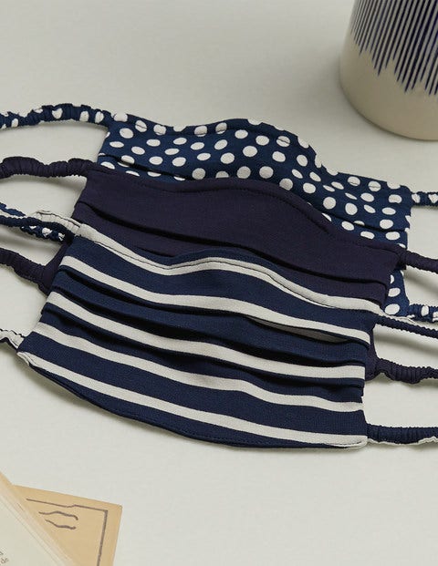 Non-Medical Face Covering 3pk - Navy Multi Non-Medical Face Covering 3pk - Navy Multi