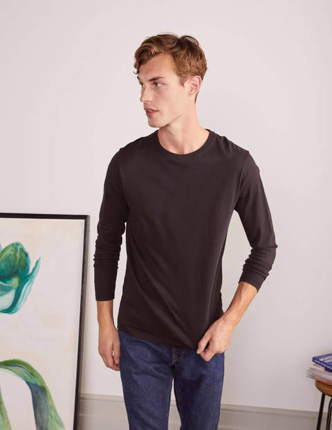 Long Sleeve Washed T-shirt - Black Long Sleeve Washed T-shirt - Black