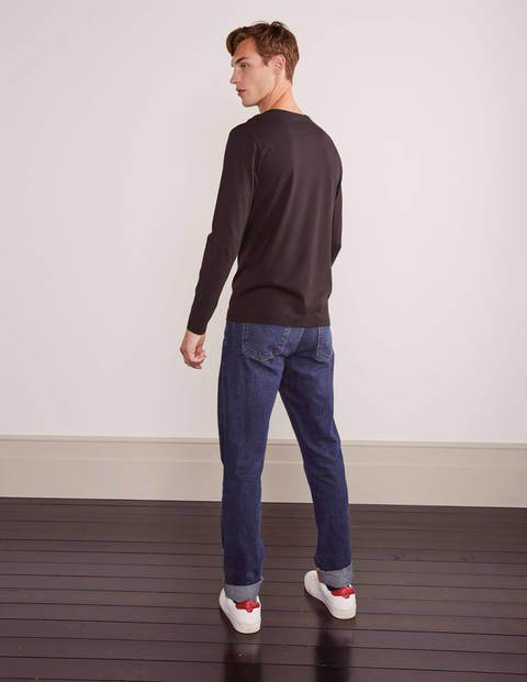 Long Sleeve Washed T-shirt - Black Long Sleeve Washed T-shirt - Black