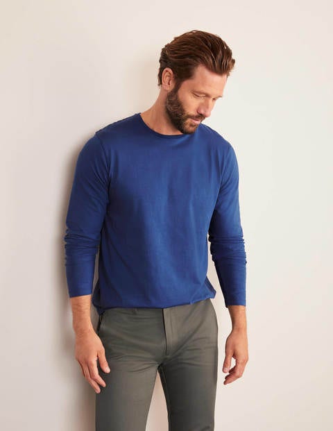 Long Sleeve Washed T-shirt - Cadet Blue Long Sleeve Washed T-shirt - Cadet Blue