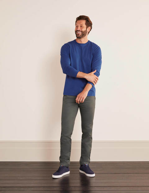 Long Sleeve Washed T-shirt - Cadet Blue Long Sleeve Washed T-shirt - Cadet Blue