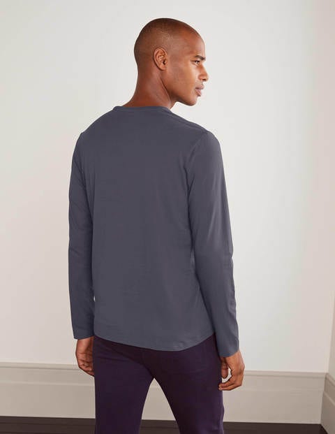 Long Sleeve Washed T-shirt - London Grey Long Sleeve Washed T-shirt - London Grey