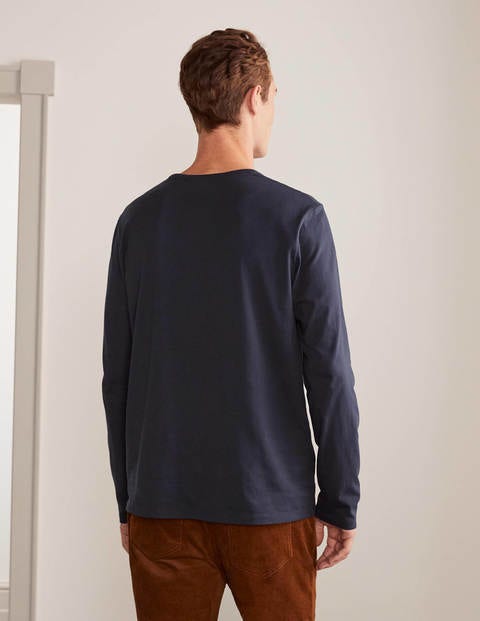 Long Sleeve Washed T-shirt - Classic Navy Long Sleeve Washed T-shirt - Classic Navy