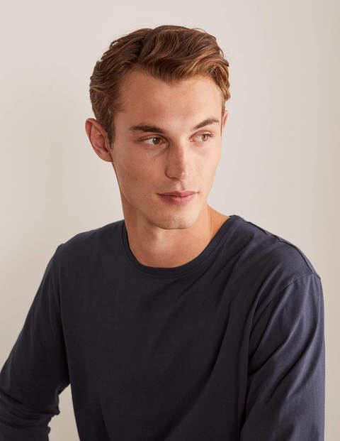 Long Sleeve Washed T-shirt - Classic Navy Long Sleeve Washed T-shirt - Classic Navy