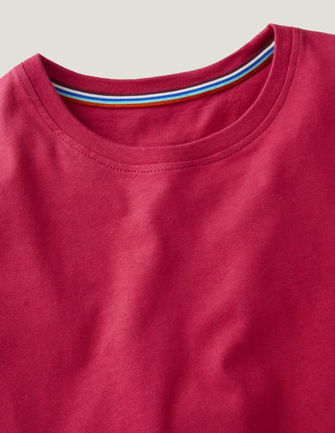 Long Sleeve Washed T-shirt - Magenta Pink Long Sleeve Washed T-shirt - Magenta Pink